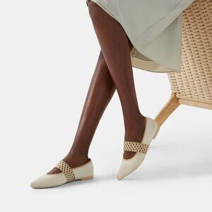 VIVAIA Pointed-Toe Mary Jane Flats Women's Size 39